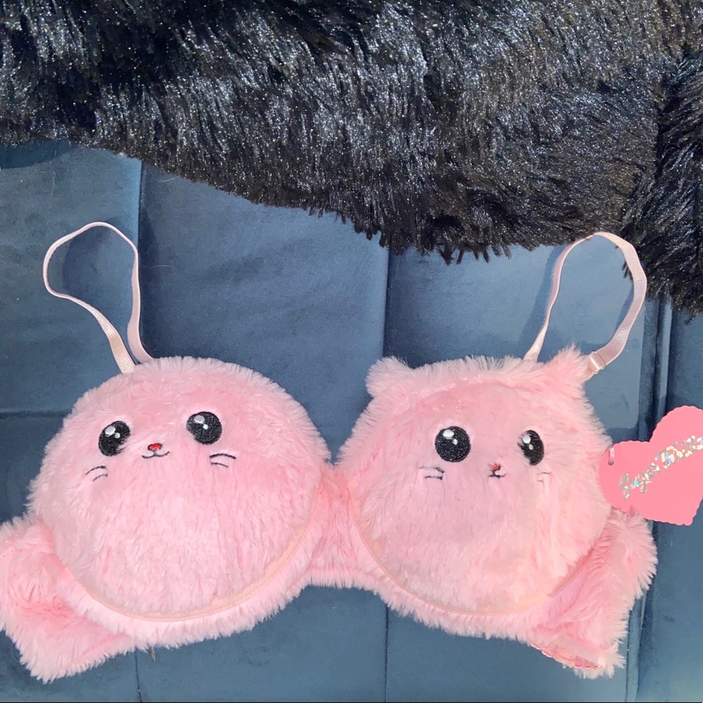 Dolls Kill Sugar Thrillz Bra cute, pink